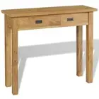 Solid Teak Console Table 90x30x80cm Living Room Furniture Stand Desk vidaXL