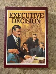 Executive Decision 1971 3M Bookshelf game by Sid Sackson Vintage Never played