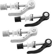Kisangel 4pcs Quick Release Seat Post Clamp for Bikes Aluminum Alloy Lever Easy Install Secure Locking Fit for MTB Road Bikes