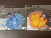 NARUTO 20th Anniversary POP UP STORE Acrylic Stand 2 Set Sasuke Itach Sealed New