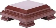 Bonsai Pedestal,Vase Base,Vase Bonsai Base,Vase Base,Crafts Wood Carving Ornaments Bracket Vase Ceramic Jade Fish Tank Base Plant Bonsai Display Stand Home Decoration Plant Pallet (Size : D) ( Size :