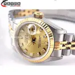 高端精品 ROLEX 勞力士錶 69173 26MM 女錶 原廠鑽面 編號C080513R