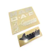For 1/14 Tractor JX Model Man f2000 OAF Metal Stickers Upgrade Parts