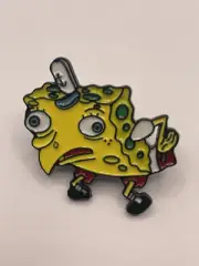 SpongeBob SquarePants Meme Mock Enamel Lapel Pin - FREE SHIPPING