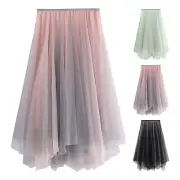 Long Skirts for Women High Waist Women Irregular High Waist Bed Skirts Twin Size