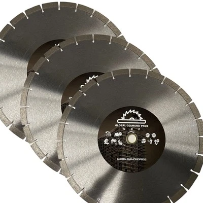 14" Diamond Blade Circular Saw Blade for Brick Block Concrete Stone Masonry -3PK
