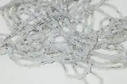 RARE Antique Clear Milky Opal Glass Beads Czech 15 BPI 35 Grams