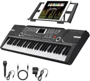 61 Key Keyboard Piano, Portable Electronic Keyboard Piano for Beginners with Spe