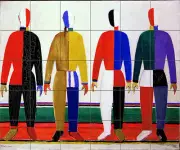 Art Suprematism Ceramic Mural Malevich Backsplash Bath Tile Decor #139