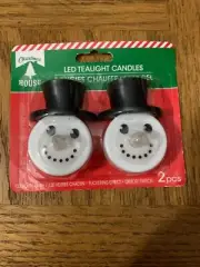 Snowman LED Tealight Candles