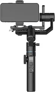 Stabilizer for Smartphone with Extendable Bluetooth Stick and Tripod, 3-Axis Multifunction Remote 360°Automatic Rotation, Auto Balance iOS/Android