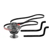 Gates Thermostat + Heater Hose Drive Belt for Toyota Camry SDV10 SXV10 with A/C