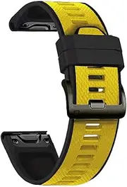 [ISOUDE] 22mm 26mm EasyFit Watchband For Garmin Fenix 7X 7 6 6X 5 5X 3HR/EPIX/Enduro/Approash S62/TACTIX DELTA Silicone Sport Wrist Strap