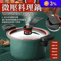 在飛比找生活市集優惠-台灣製大容量防燙手柄快煮微壓力鍋(含蓋)3.5/6L