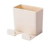 2PCS Creative and Convenient Mobile Phone Charging Bracket Multi-purpose Wall-mounted Remote Control Storage Box-Yellow