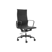Replica Standard Matte Black Aluminium High Back Office Computer Work Task Chair