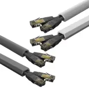 PVC Cable Management Cover Wall Cord Concealer Wire Slot for Home Office 100cm