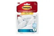 Command BATH18-6ES Medium Bath Hooks Value 3-Pack - Box of 6