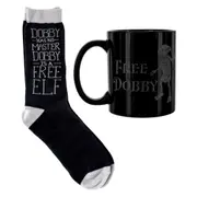 Harry Potter Wizarding World Free Dobby Novelty Mug & Socks Set Black/Grey