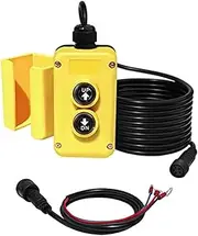 3 Wire Dump Trailer Remote Control Switch for 12V DC Single Acting Hydraulic Pump Dump Trailer for Lift Unloading