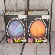 NIB 3.5" Nee Doh Swirlie Eggs Squishy Sensory Squeeze Fidget Toy Colorful