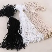 100 Retail Snap Lock Fittings Clothing Label Hangtags Hang Tag String Price Tags