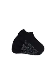 [Bonds] Bonds Womens Logo Lightweight No Show 4 Pack Socks in Black Size: 3-8, Cotton 3-8 Black