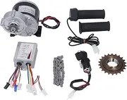 Brilluxa Electric Motor, Brushed Controller Kit, 36V 350W Drive Unit, 38 Links Chain Handlebar, Reversible E-Bike Conversion Accessory