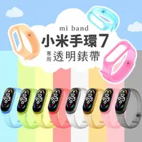 在飛比找momo購物網優惠-【mi band】小米手環7專用 透明錶帶(2入組)