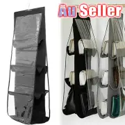 6 Pockets Purse Storage Closet Dustproof Hangers Hanging Handbag Organizer Purse