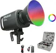 Aputure Amaran 150C RGBWW Full Color LED Video Light,150W Bi-Color 2500K to 7500K Bowens Mount Continuous Light Bluetooth App Control 9 System FX DC/AC Power Supply Silent Fan