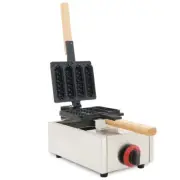 New Commercial Non-stick LPG Lolly Waffle Maker Baking Machine 4pcs/time-