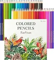 Colouring Pencils: 50 Coloured Pencils Set for Adults Coloring,Colour Pencil for Drawing Sketching,Art Supplies for School, Kids and Beginners