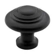 3688 Cupboard Knob Domed Iron Matte Black D32xP29mm