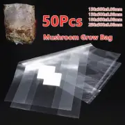 50Pcs PVC Mushroom Spawn Grow Bags Spawn Media Grow Substrate High Temp Pre Seal