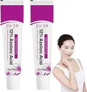 Azelaic Acid Cream for Face, 12% with Hyaluronic Acid & Niacinamide & Centella asiatica, Azelaic Acid Gel for Reducing Blemish & Rosacea Acne, Moisturizing & Balance Sebum for Sensitive Skin(2PCS)