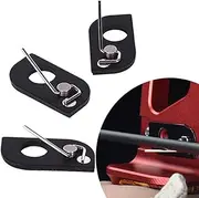 HRCHCG Black Stainless Steel Arrow Rest Archery RH LH Recurve Bow Arrow Rest Hunting Shooting Targeting Accessory(Pack of 3)