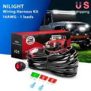 12V Wiring Harness Kit Switch ON/OFF 12AWG Fuse for Off-Road LED Work Light Bar