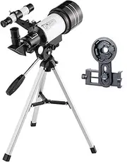 AIMALL 150x HD Astronomical Telescope - High Tripod and Zoom Monocular for Viewing Stars and Moon, Ideal for Beginners and Kids