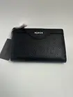 MIMCO Wallet Black Jett Slim Card Holder Pouch Gold Hardware BNWT RRP $149 NEW
