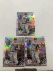 2019 Bowman Chrome Draft Josh Smith 3 Card Refractor Lot