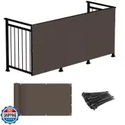Windscreen4less 3'x12' Deck Balcony Privacy Screen Fence Apartment Balcony Me