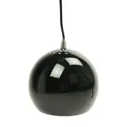 Itzel Modern Spherical Cord Drop Metal Pendant Light Lamp - Black.