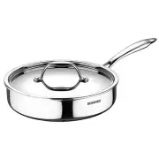Bergner Stainless Steel Tri-Ply 3.1 L 26cm Saute pan With Lid Induction Base