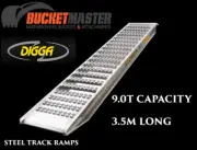 DIGGA 9.0T aluminium loading ramps for steel and rubber tracks