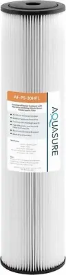 AQUASURE Whole House Water Filter-Pleated Sediment 30-Micron A155- AF-PS-30HFL
