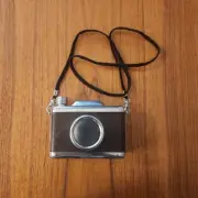 Snapshot Flask Camera Vintage Flask 11 oz Stainless Steel with Strap