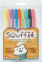 Sakura Gelly Roll Souffle Opaque Puffy Ink Pens 10/Pkg-Assorted Colors 58350