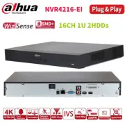 Dahua 4K NVR4216-EI SMD+ 16CH WizSense Network Video Recorder Face Recognition