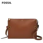 送禮首選★FOSSIL KIER 仙人掌純素皮革斜背包-咖啡色 ZB1697200【美國時尚品牌】 附防塵袋+提袋【全館滿額折價★FOSSIL全系列包夾送美妝蛋】